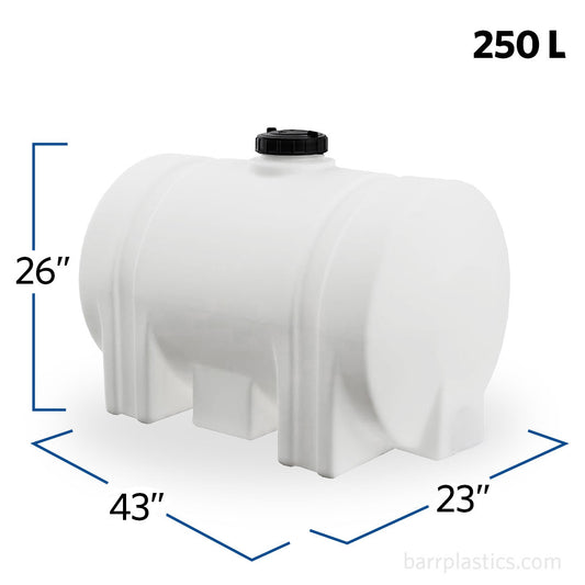 65 Gallon Plastic Horizontal Leg Tank | 41940