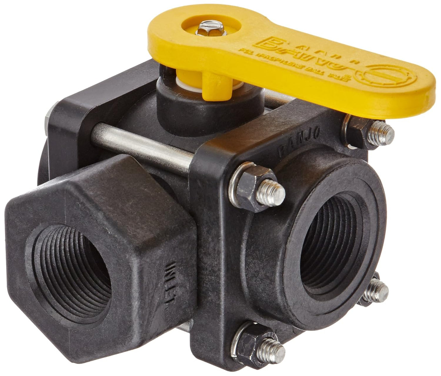 1" Full Port 3-Way Side Load Ball Valve | V100SL