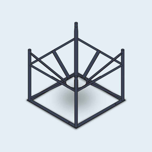 300/500 Gallon Cone Bottom Stand 45° (IA) | 63933