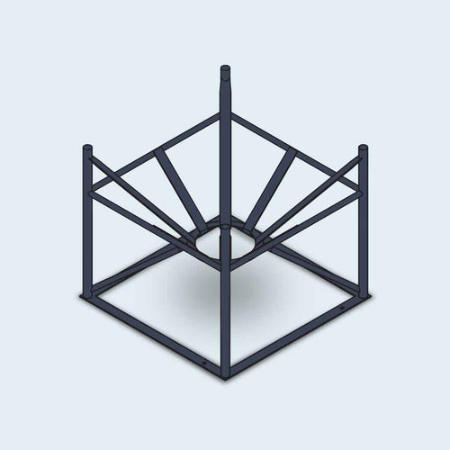 300/500 Gallon Cone Bottom Stand 45° (IA) | 63933