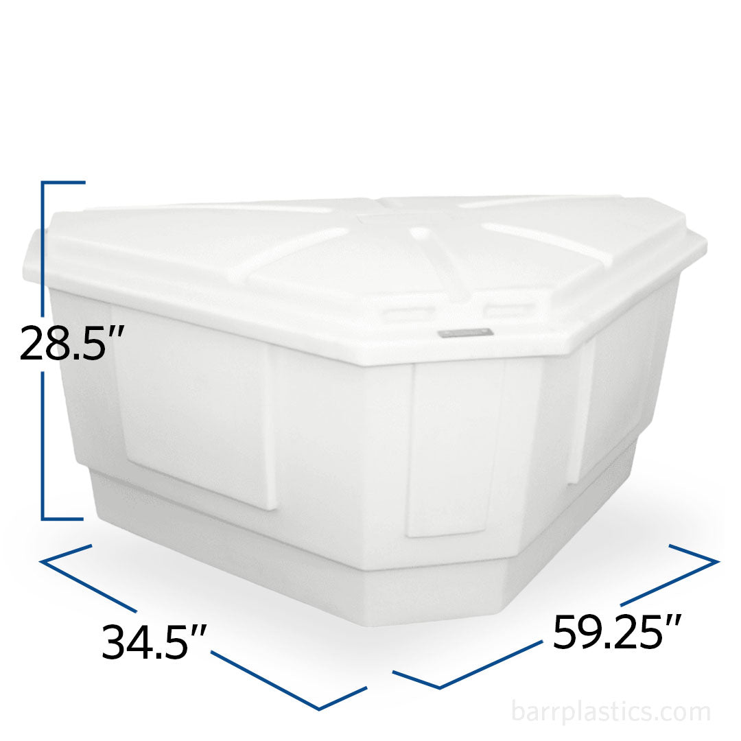 Triangular Large Container Large Triangular Polyethylene Dock Box | TR8011 | BARR Plastics