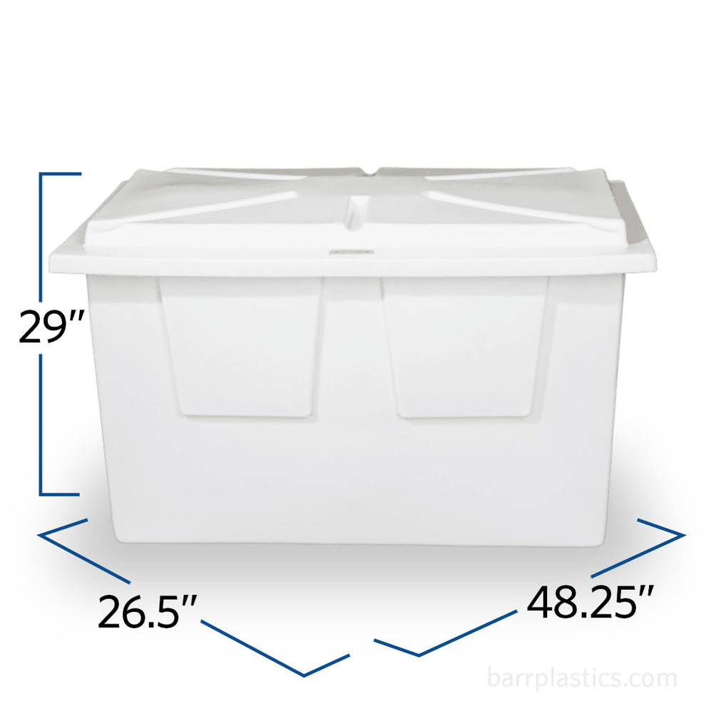 Medium Rectangular Polyethylene Dock Box | TR8006 | BARR Plastics