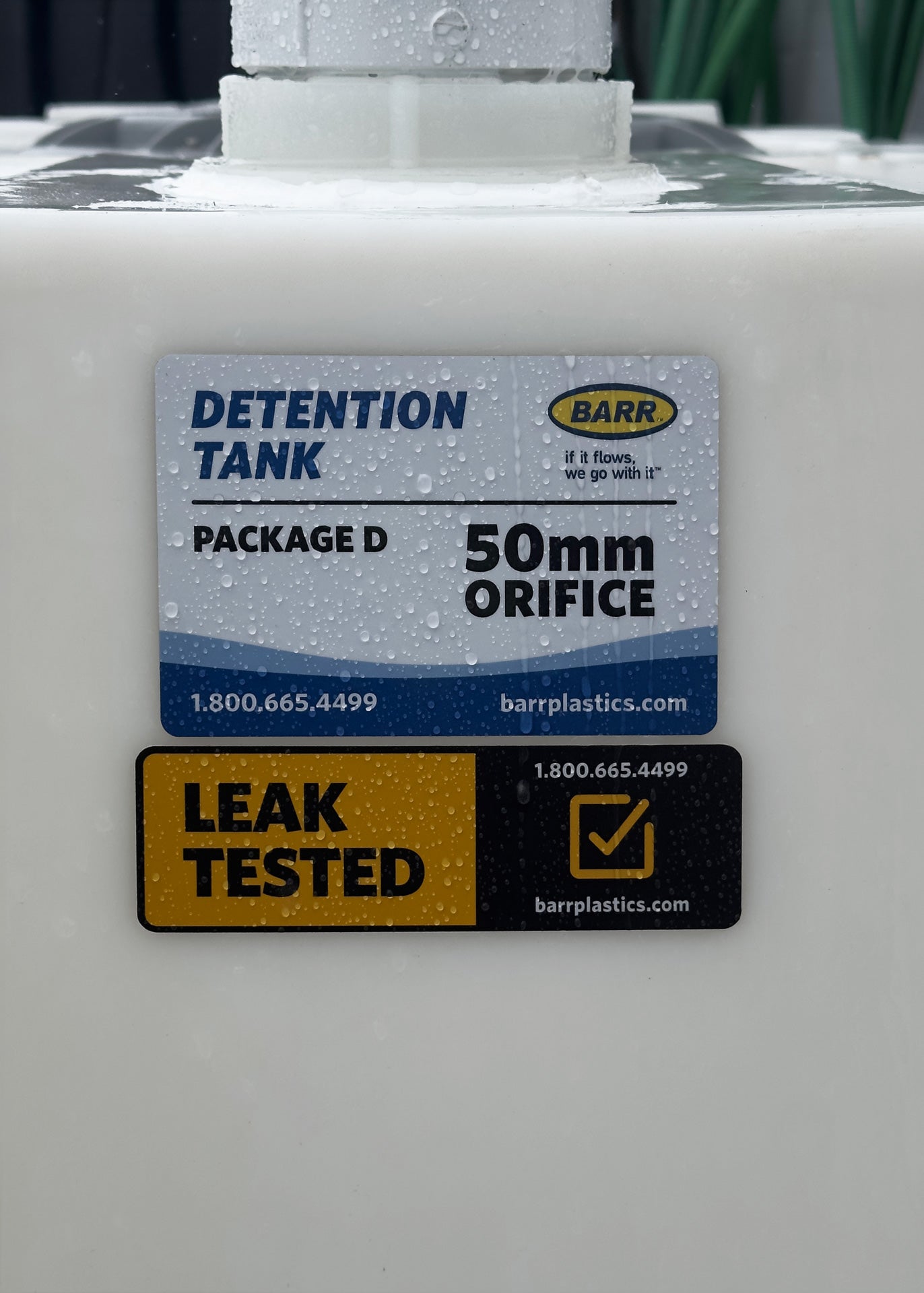 Package D – Detention Tank For Lots 751–1,000 m²
