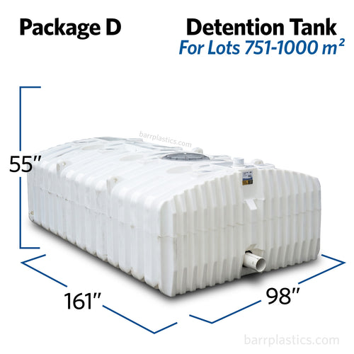 Package D – Detention Tank For Lots 751–1,000 m²