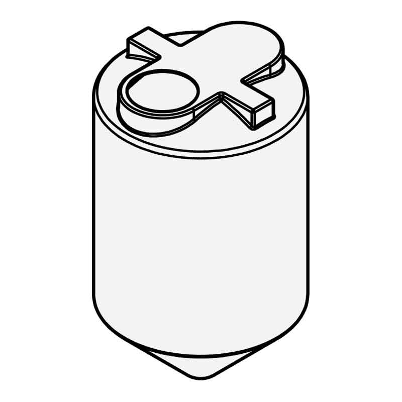500 Gallon 45 Degree Cone Bottom Tank | 43850 | BARR Plastics