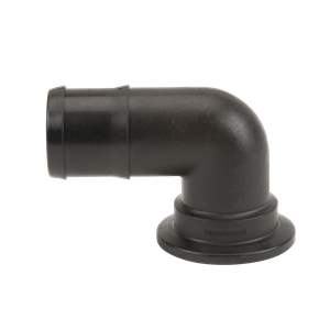 Polypropylene Flange x Hose Barb 90° Elbow