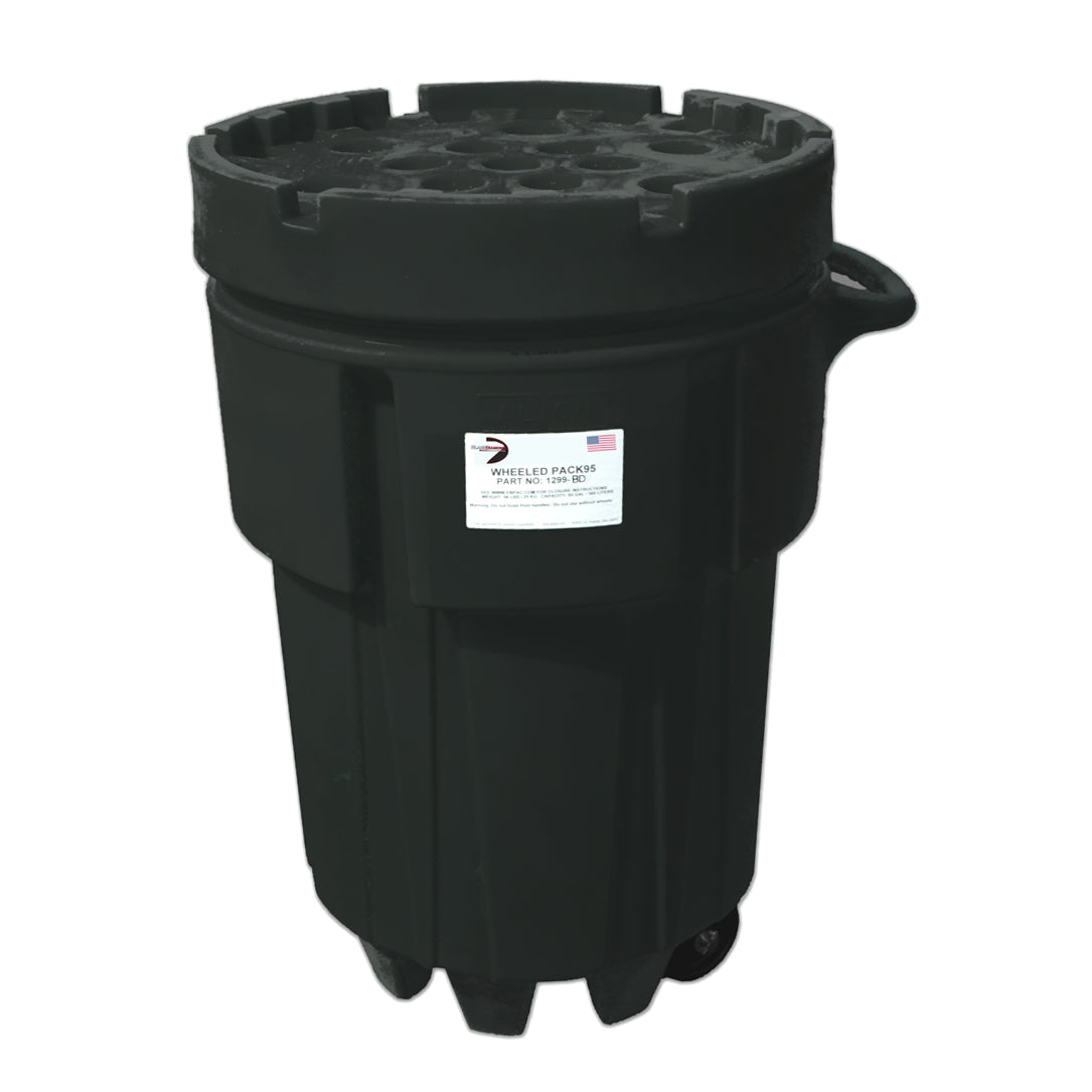 Standard Regulation BD Polyethylene Salvage & Overpack Drums - Black
