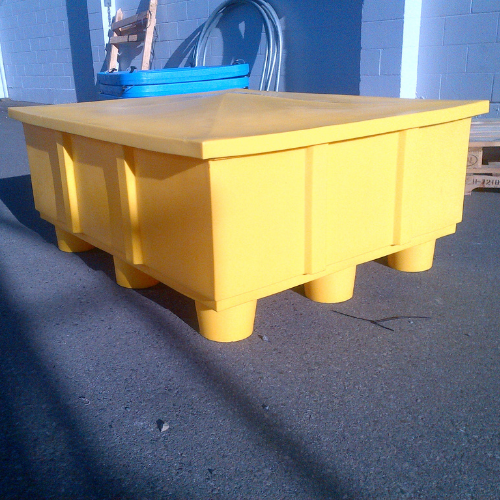 16 Cu. ft. Containment Yellow Box w/ lid for spill containment