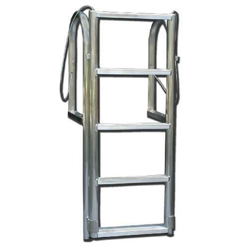 Aluminum Stationary Dock Lift Ladders at BARR Plastics