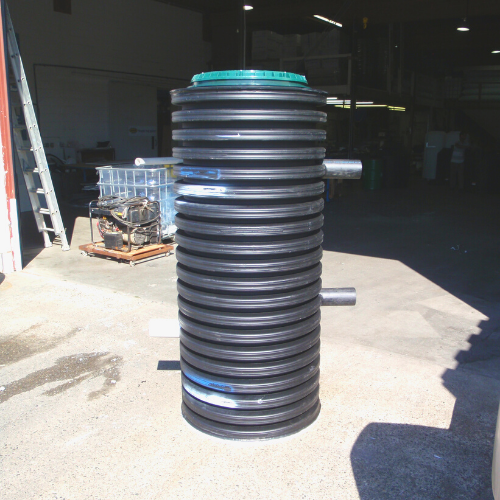 Custom Heavy Duty Plastic Sump and Pump Chambers in the BARR Plastics yard