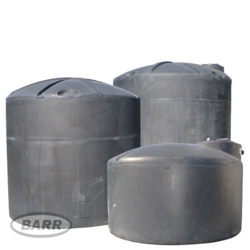High capacity black potable water tanks medley