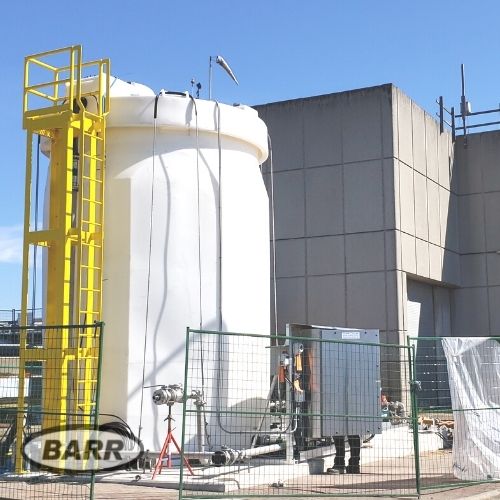 Double Wall Tanks at Wastewater Treatment Plant